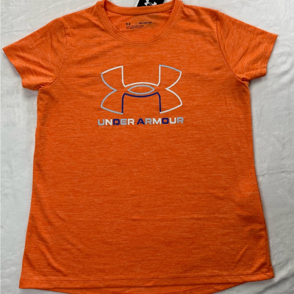 Under Armour Vibrant‎ Orange Tee - Girls Youth XL